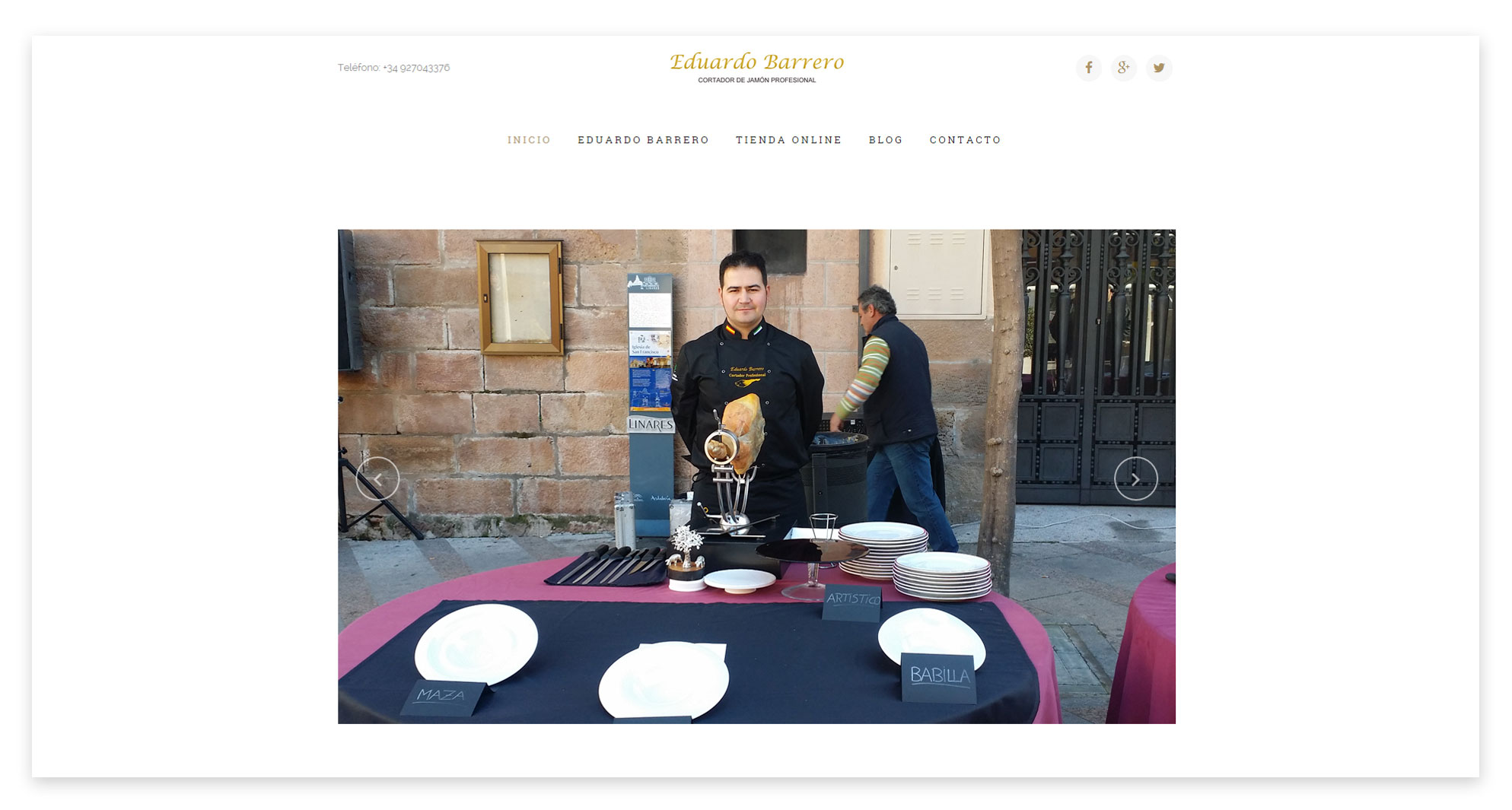 Diseño Web Eduardo Barrero - Diseño Web en Extremadura Tunsys