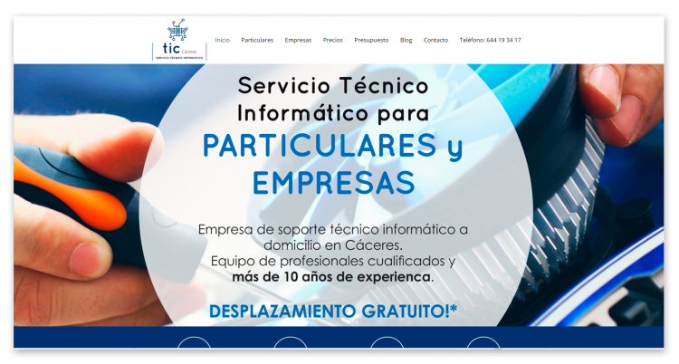 Diseño Web Tic Cáceres